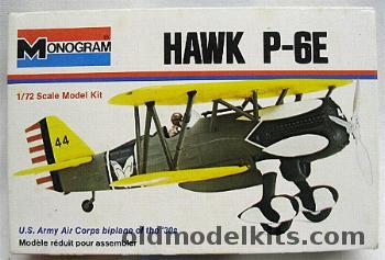 Monogram 1/72 Curtiss Hawk P-6E White Box Issue, 6794 plastic model kit